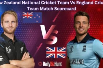 New Zealand National Cricket Team Vs England Cricket Team Match Scorecard