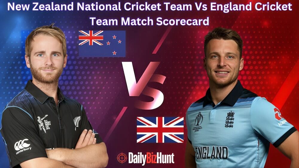 New Zealand National Cricket Team Vs England Cricket Team Match Scorecard